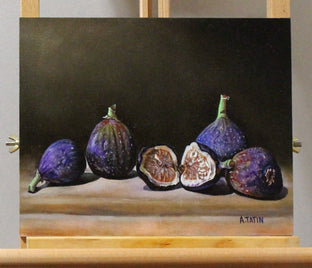 Original art for sale at UGallery.com | Figs by Art Tatin | $375 | oil painting | 8' h x 10' w | photo 4