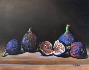 Original art for sale at UGallery.com | Figs by Art Tatin | $375 | oil painting | 8' h x 10' w | photo 1