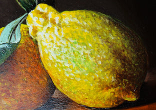 Lemons by Art Tatin |   Closeup View of Artwork 
