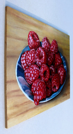 Raspberries by Art Tatin |  Side View of Artwork 