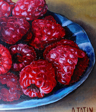 Raspberries by Art Tatin |   Closeup View of Artwork 