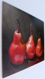 Original art for sale at UGallery.com | Red Pears by Art Tatin | $375 | oil painting | 8' h x 10' w | thumbnail 2