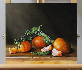 Original art for sale at UGallery.com | Satsuma Mandarines by Art Tatin | $375 | oil painting | 8' h x 10' w | photo 3
