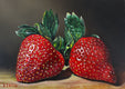 Original art for sale at UGallery.com | Two Strawberries by Art Tatin | $325 | oil painting | 6' h x 8' w | thumbnail 1