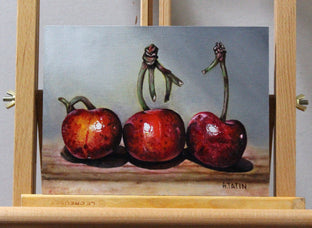 Original art for sale at UGallery.com | White Cherries by Art Tatin | $325 | oil painting | 6' h x 8' w | photo 3