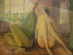 Original art for sale at UGallery.com | Artist and Model by Glenn Quist | $1,900 | acrylic painting | 30' h x 40' w | thumbnail 1