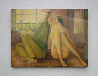 Artist and Model by Glenn Quist |  Context View of Artwork 