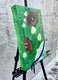 Original art for sale at UGallery.com | Green Orchid by Asha Hanna | $475 | acrylic painting | 17.5' h x 11.5' w | thumbnail 2