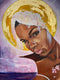 Original art for sale at UGallery.com | Queen by Asha Hanna | $1,200 | acrylic painting | 29.12' h x 25.12' w | thumbnail 4