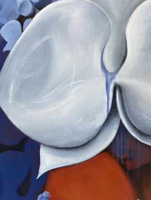 Original art for sale at UGallery.com | The Blues by Asha Hanna | $4,600 | acrylic painting | 48' h x 48' w | photo 4