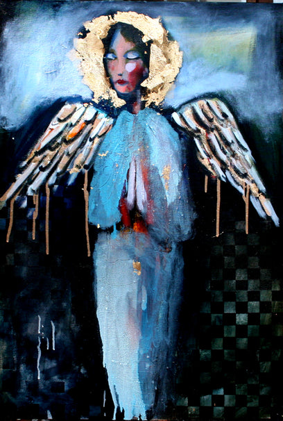 A Sky Blue Blur Angel by Scott Dykema | Artwork Main Image