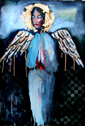A Sky Blue Blur Angel by Scott Dykema |  Artwork Main Image 