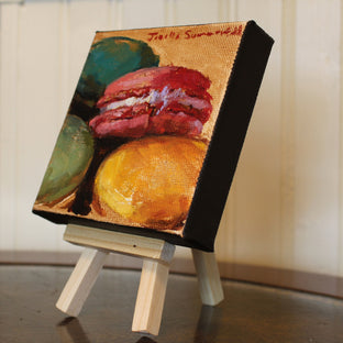 Original art for sale at UGallery.com | Assorted Macaroons II by Jonelle Summerfield | $75 | oil painting | 4' h x 4' w | photo 2