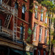 Original art for sale at UGallery.com | A Street in Greenwich Village by Jonelle Summerfield | $775 | oil painting | 20' h x 16' w | thumbnail 2