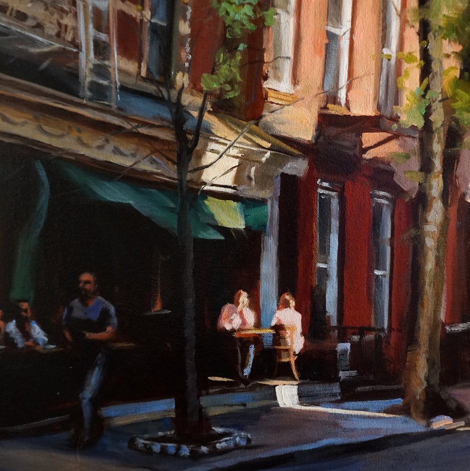 A Street in Greenwich Village by Jonelle Summerfield |  Context View of Artwork 