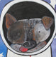 Original art for sale at UGallery.com | Astro Dog 1 by Andrea Doss | $375 | acrylic painting | 12' h x 12' w | thumbnail 4