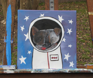Astro Dog 1 by Andrea Doss |  Context View of Artwork 