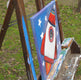 Original art for sale at UGallery.com | Astro Dog 2 by Andrea Doss | $375 | acrylic painting | 12' h x 12' w | thumbnail 4