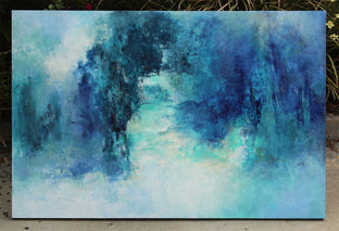Original art for sale at UGallery.com | A Timeless Placeless Space by Karen Hansen | $3,850 | acrylic painting | 32' h x 48' w | photo 3