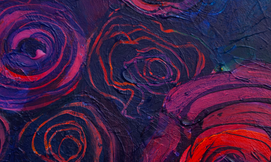 At the Window by Ruth-Anne Siegel |   Closeup View of Artwork 