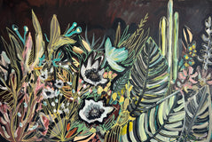 Original art for sale at UGallery.com | Nocturnal by Autumn Rose | $1,700 | acrylic painting | 24' h x 36' w | thumbnail 1