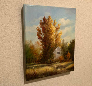 Original art for sale at UGallery.com | Autumn Day by Nikolay Rizhankov | $375 | oil painting | 10' h x 8' w | photo 3