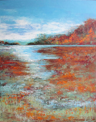 Original art for sale at UGallery.com | Autumn Opus by Valerie Berkely | $975 | oil painting | 30' h x 24' w | photo 1