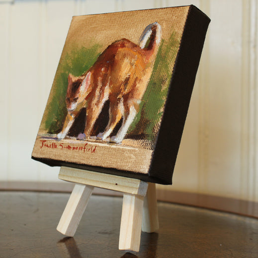 A Walk in the Garden by Jonelle Summerfield |  Side View of Artwork 