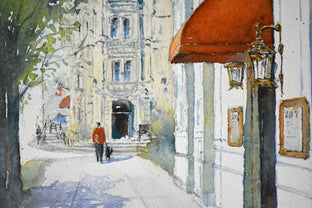 A Walk with a Friend by Judy Mudd |   Closeup View of Artwork 