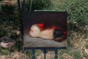 Original art for sale at UGallery.com | Backlit by McGarren Flack | $2,200 | oil painting | 16' h x 20' w | photo 3