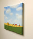 Original art for sale at UGallery.com | Bales in a Summer Field by Sharon France | $625 | acrylic painting | 12' h x 12' w | thumbnail 2