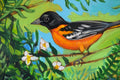 Original art for sale at UGallery.com | Baltimore Orioles by Kira Yustak | $1,175 | acrylic painting | 28' h x 22' w | thumbnail 4