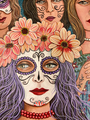 Day of the Dead by Johansen Newman |   Closeup View of Artwork 