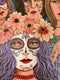 Original art for sale at UGallery.com | Day of the Dead by Johansen Newman | $2,975 | acrylic painting | 27' h x 23.5' w | thumbnail 4