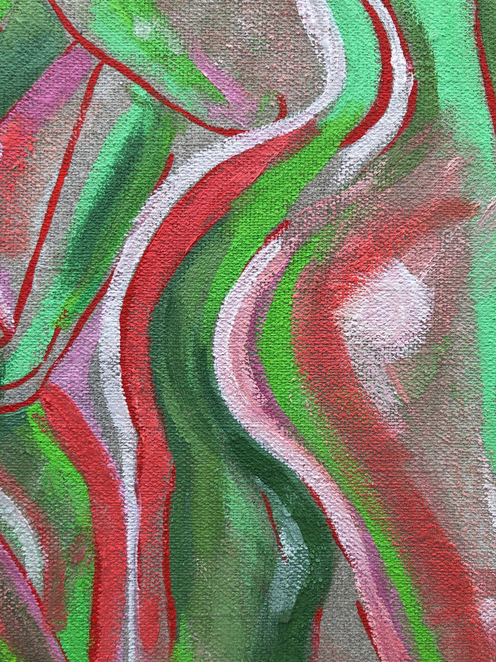 Erotic Nights in Bloom by Barbara "Barbsie" Safronova |  Closeup View of Artwork 