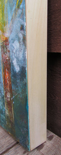 Bare Trees 2 by Valerie Berkely |  Side View of Artwork 