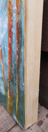 Bare Trees 3 by Valerie Berkely |  Side View of Artwork 