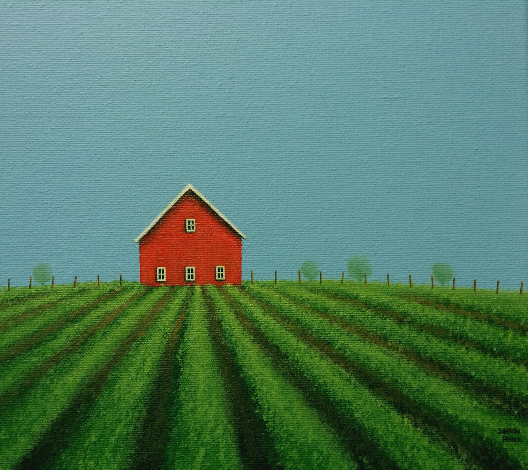 Among the Field Rows by Sharon France |  Context View of Artwork 