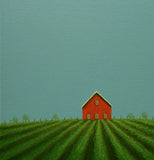 Original art for sale at UGallery.com | Among the Field Rows by Sharon France | $575 | acrylic painting | 12' h x 12' w | thumbnail 4
