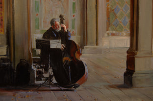 Original art for sale at UGallery.com | Bass Line by Onelio Marrero | $900 | oil painting | 16' h x 20' w | photo 4