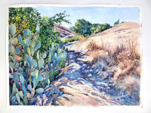 Original art for sale at UGallery.com | Beavertail Trail Again by Catherine McCargar | $1,500 | watercolor painting | 18' h x 24' w | photo 3