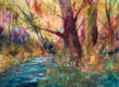 Original art for sale at UGallery.com | Beginnings of Spring by Melissa Gannon | $675 | mixed media artwork | 18' h x 24' w | thumbnail 1