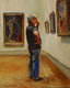 Original art for sale at UGallery.com | Beloved Bonnard by Onelio Marrero | $450 | oil painting | 10' h x 8' w | thumbnail 1