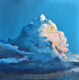 Original art for sale at UGallery.com | Gambling Clouds by Benjamin Thomas | $1,775 | acrylic painting | 34' h x 34' w | thumbnail 1