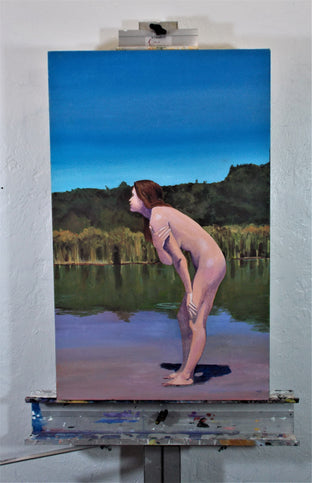Original art for sale at UGallery.com | Indian Summer by Benjamin Thomas | $1,175 | acrylic painting | 26' h x 16' w | photo 3