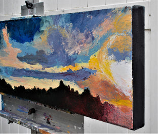 Original art for sale at UGallery.com | Like a Knife by Benjamin Thomas | $1,325 | acrylic painting | 10' h x 40' w | photo 2