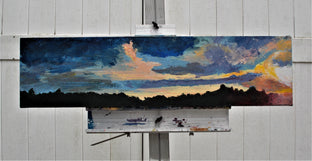 Original art for sale at UGallery.com | Like a Knife by Benjamin Thomas | $1,325 | acrylic painting | 10' h x 40' w | photo 3