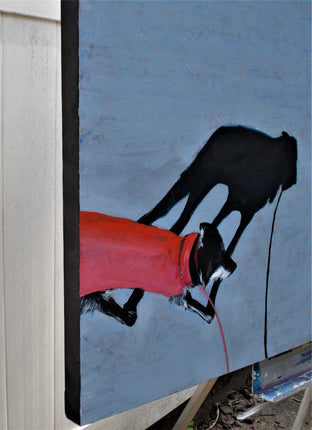 Original art for sale at UGallery.com | Me and My Shadow by Benjamin Thomas | $3,000 | acrylic painting | 34' h x 55' w | photo 2