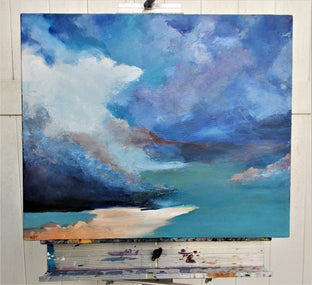 Original art for sale at UGallery.com | New Horizon by Benjamin Thomas | $1,000 | acrylic painting | 20' h x 24' w | photo 3