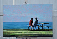 Original art for sale at UGallery.com | Still There by Benjamin Thomas | $2,300 | acrylic painting | 32' h x 48' w | thumbnail 3